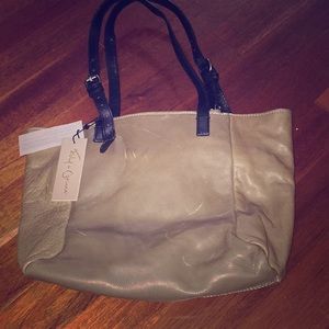 Foley & corrina tote olive/tan NWT